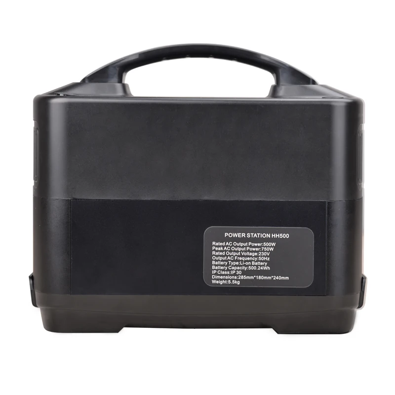 Hwasdan 500w 12v 110v 220v portable rechargeable power station outdoor power station with USB Type C