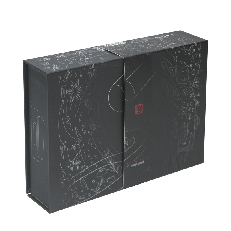 Book Shaped Magnetic Closure Gift Box With Foam Velvet Insert Sleeve Box