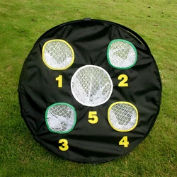 30' inches diameter target goal chipping net 5 target hole easy portable foldable golf practice chipping net