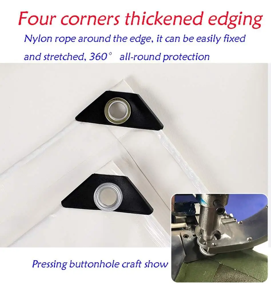 Водонепроницаемый белый брезент с покрытием pv для покрытия грузовика