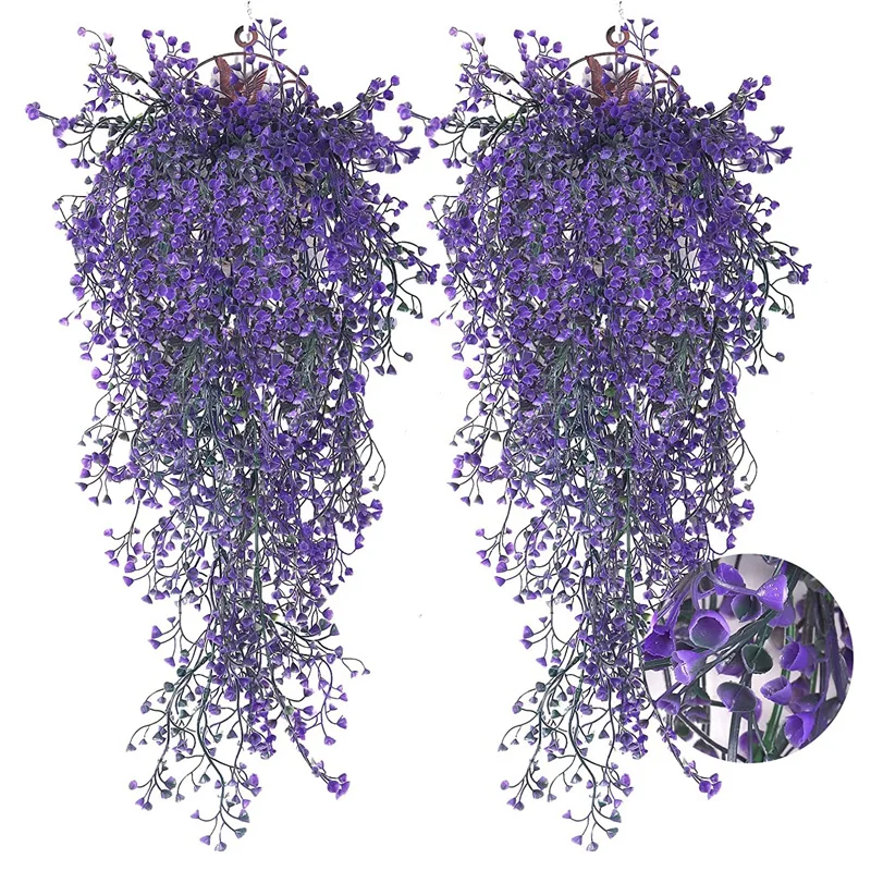 Wholesale Artificial Hanging Plants Artificial Flowers Plants Green lvy Leaves Hanging for Decor