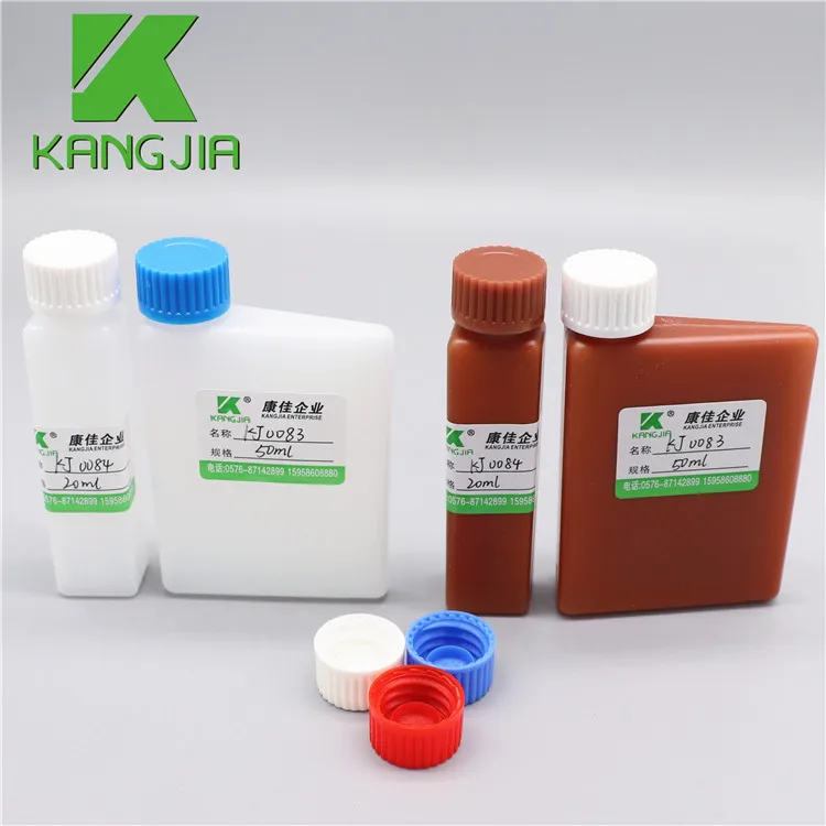 Erba Neusoft plastic biochemistry reagent bottle 20ml 50ml lab chemical bottle for clinical chemistry  ERBA XL 100 180 analyzer