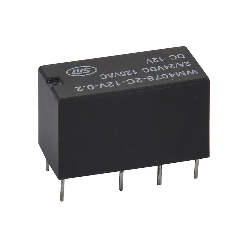 8 pin Миниатюрные PCB 1A 125VAC 0,2 W 2C DPDT реле постоянного тока 24v Электромагнитный Телеком реле WM4078