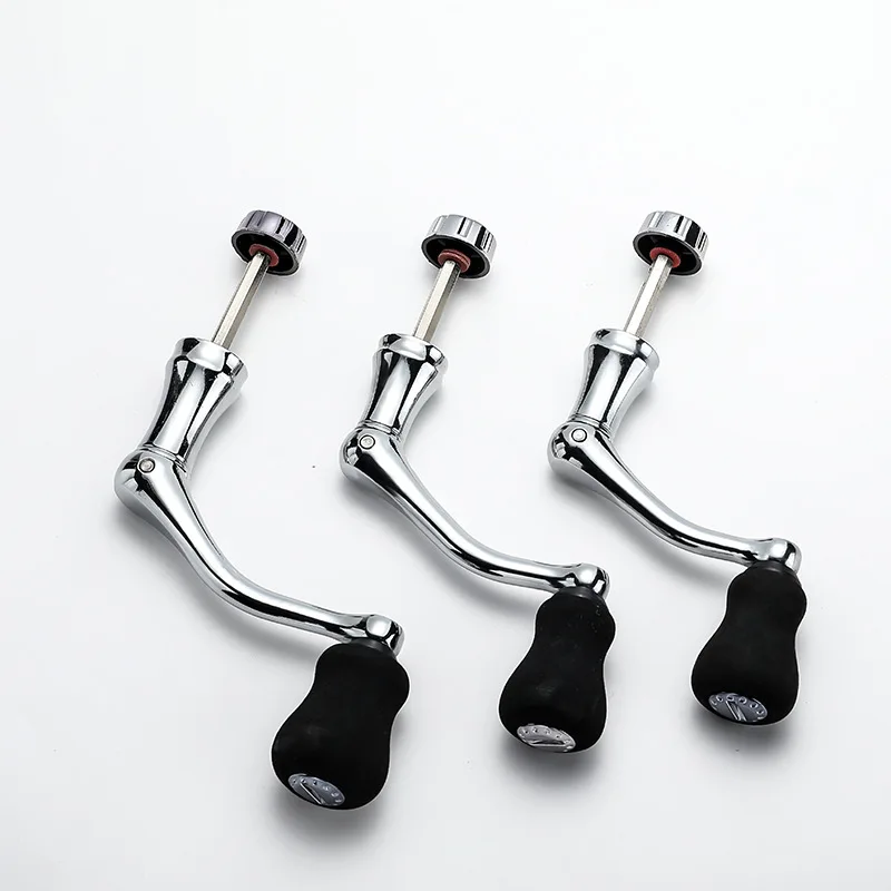 
Universal fishing wheel rocker arm spinning wheel accessories foldable metal fishing reel handle 