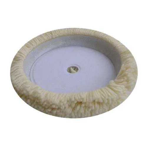 Подушечка для полирования Корея по уходу за автомобилем 5 дюймов синий длинный ворс 100% из овечьей шерсти с полировальной подложкой