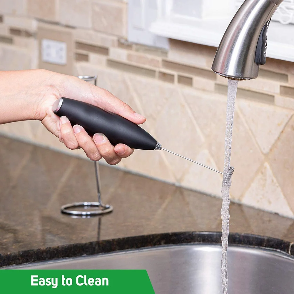 Hot sale milk frother Battery Operated food mixer Kitchen appliance stainless steel milk foam electric coffee whisk milk frother