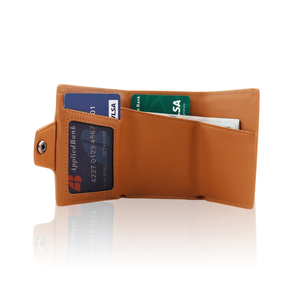 Custom metal card holder rfid blocking aluminium card holder pop up wallet credit card holder