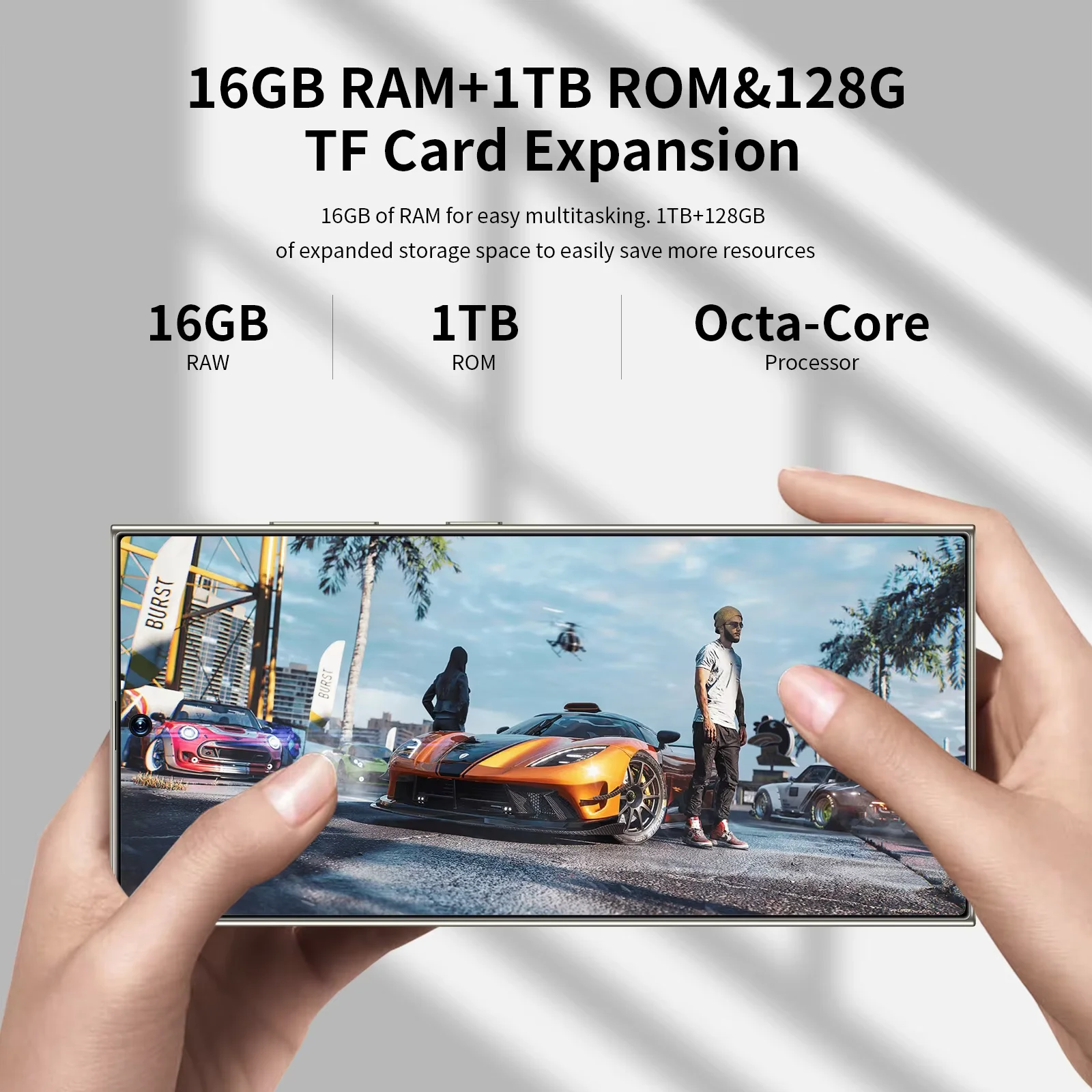 Brand New Original S24 Ultra Smart Phone 6.8 inch 16GB+1TB 4G 5G Smartphones With Stylus 3 Gaming Cell Phone Clone S24 ultra