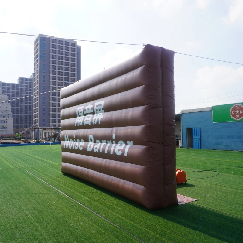 SI1-021 Outdoor inflatable noise barrier portable noise control wall rattan decorative outdoor stone wall tiles