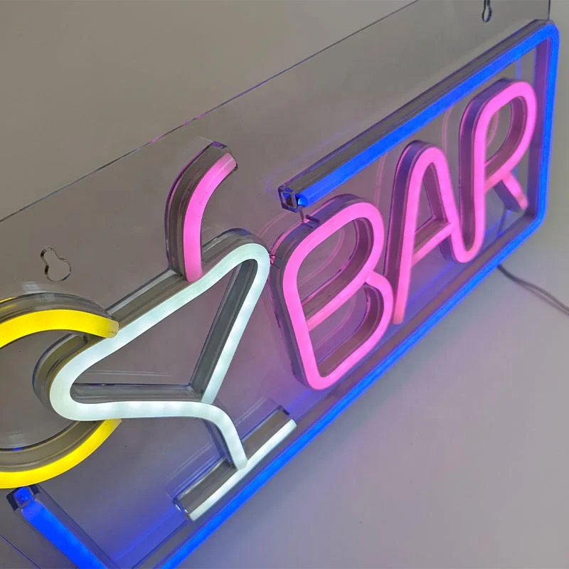 Neon Sign Custom Waterproof Glowing Elements Animated Elements bar Neon Strips Light For Club Party