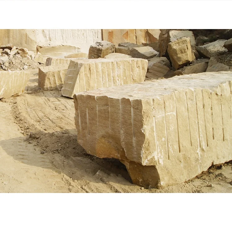 Yellow Strong in bearing durable sandstone blocks paving stone sandstone building stone