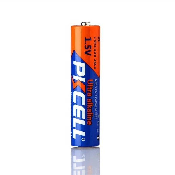 Dry cell alkaline AAA battery lr03 am4 for flash light wireless keyboard mouse