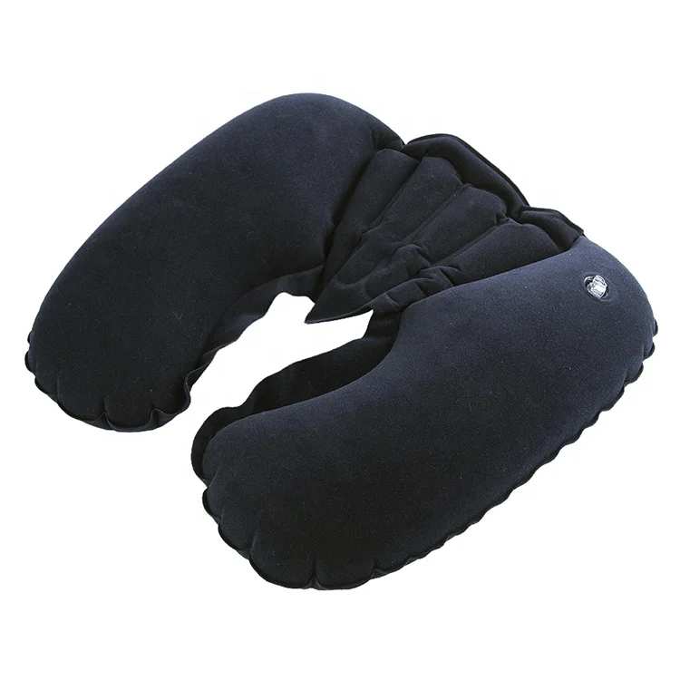 Wholesale Flocking PVC U Shape Neck Rest travel Pillow for Comfortable Inflatable Pillow