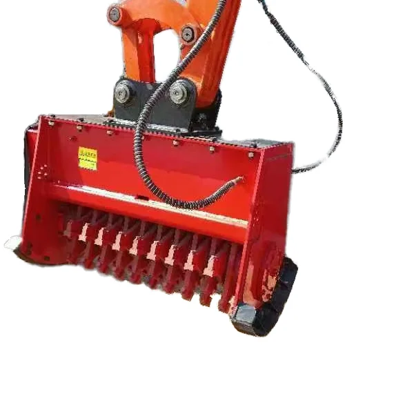 excavator accessory timber crusher hydraulic log cutting shredder excavator wood crusher for forestry