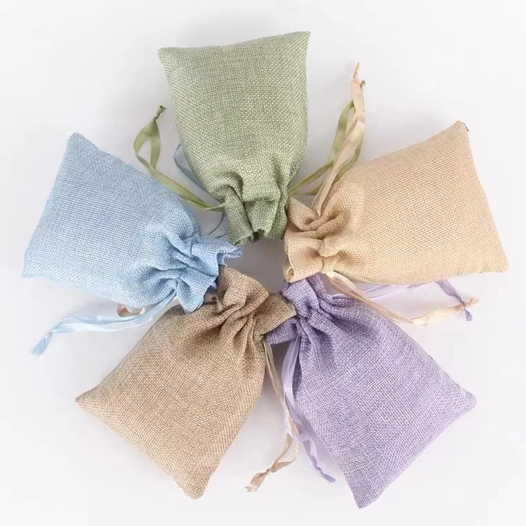 Imitation linen fabric polyester dust bag