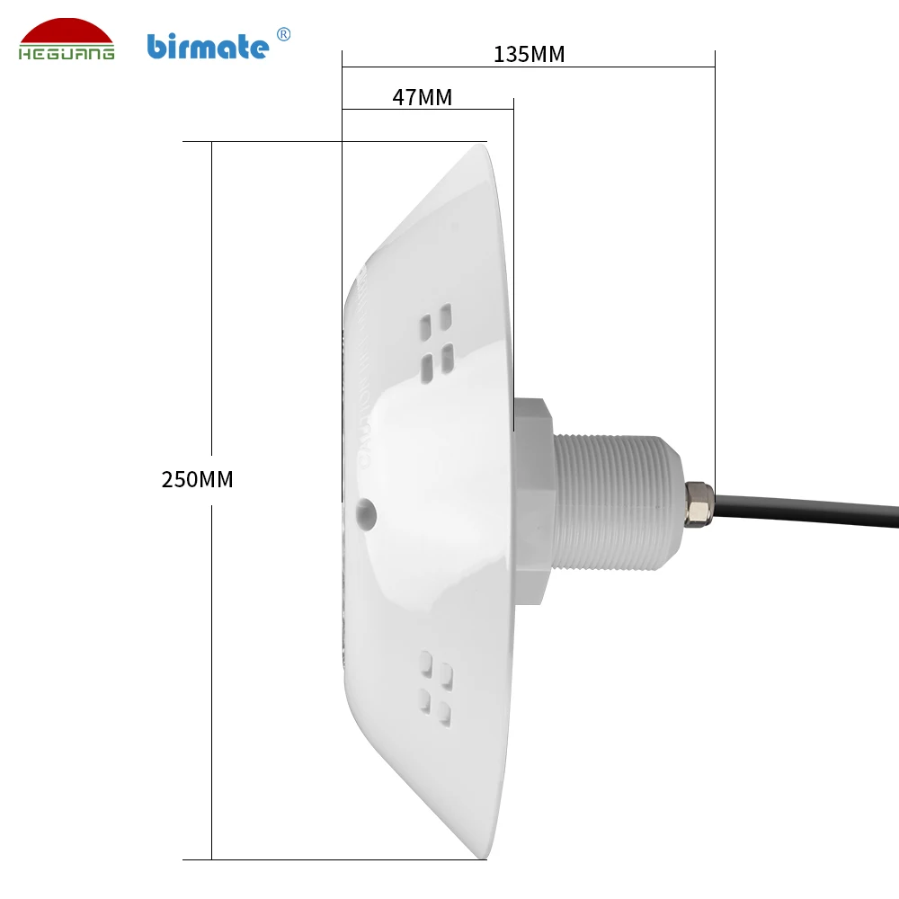 12V  IP68 Waterproof Connector IP68 Underwater LED Swimming Pool Light 12W Concrete vinyl fiberglass