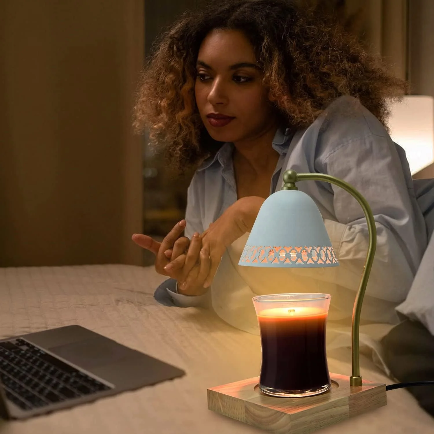 Dimming Electric Top Candle Premium Romantic Candle Warmer Lamp