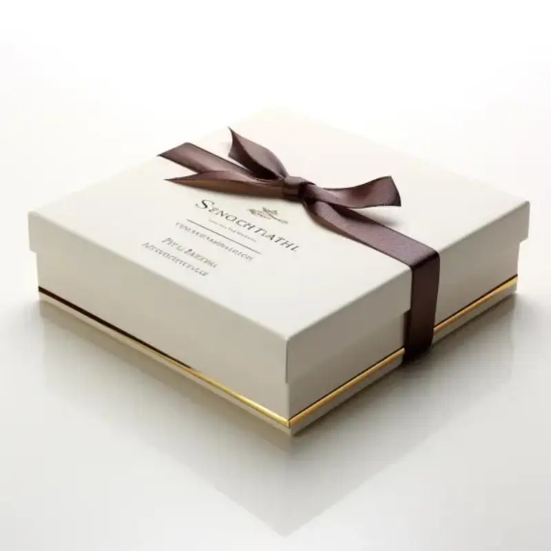 Custom logo color tiled truffle chocolates boxes shipping sizes rigid chocolate gift box