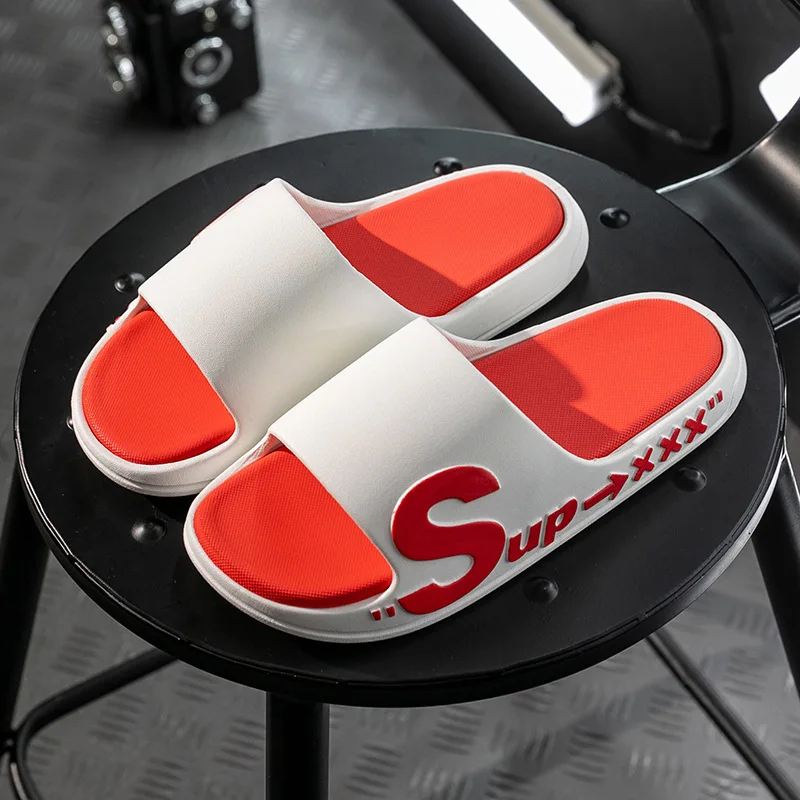 
EVA Men Slippers Lady Slides Sandal Printed Logo Custom Woman rubber Slides Sandals Slippers 