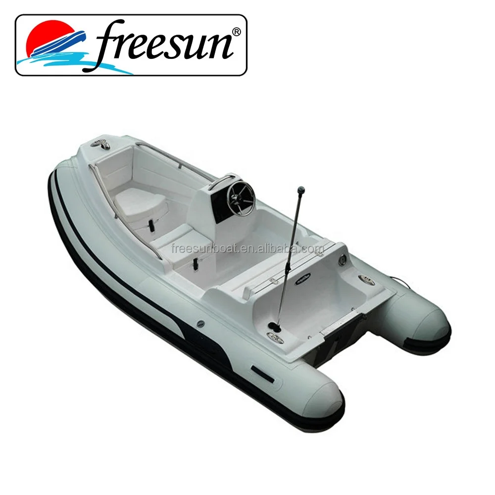 Hot sale high quality PVC HYPALON inflatable RIB boats aluminum fiberglass fishing rescue speed boat with motor console