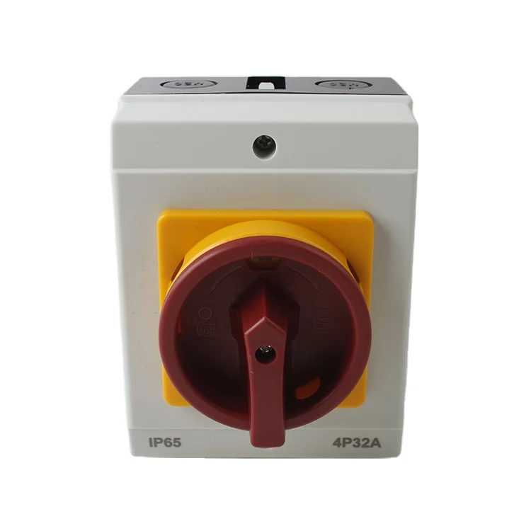 waterproof box IP65 universal conversion power 4P 32A isolator switch