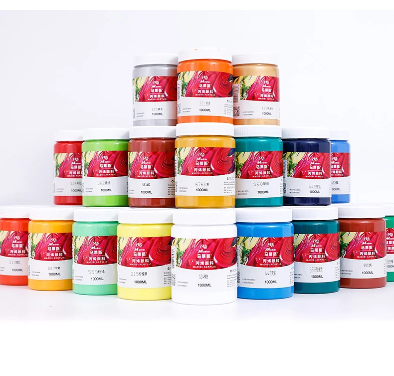 Acrylic Paint Waterproof Strong Coverage Artist Non-toxic 1000ml Custom Acrylic Paint Professional