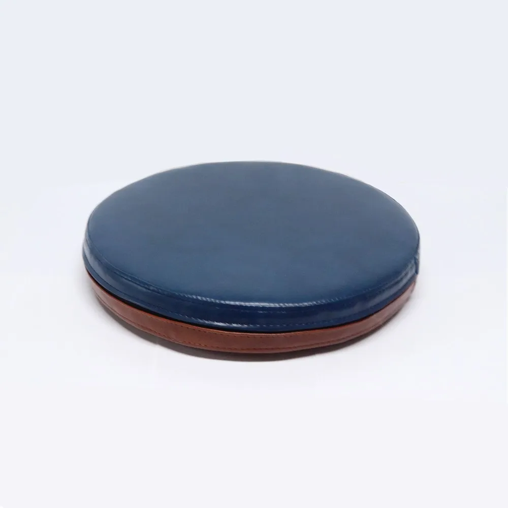 [FREE SAMPLE] Outdoor Waterproof  Custom Size Leather PU Foam Round Seat Cushion For Office Chair
