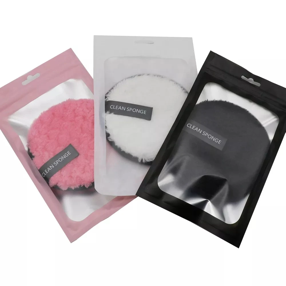 HMU Custom Makeup Remover Pad Facial Cleaning Round Puff Washable Face Microfiber Make Up Colorful Reusable Makeup Remover Pads