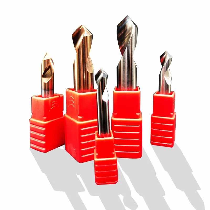 Steel Centering Spotting Drill Carbide Spot Drill With Tisin Coating For Steel