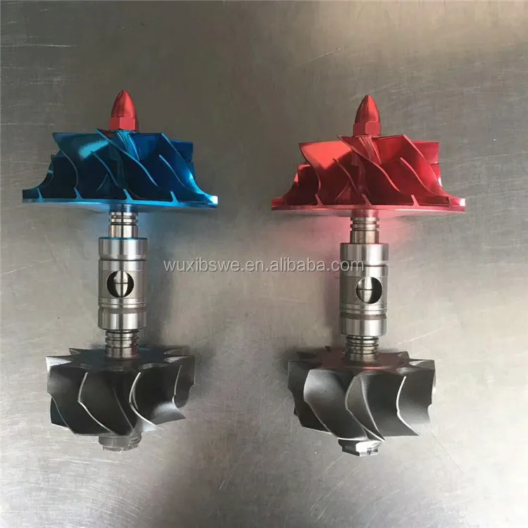 billet wheel GT3582R GT35 modify turbo ball bearing red blue