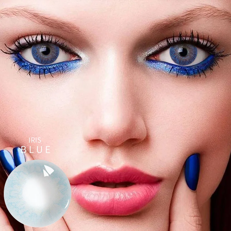 
taoqihou/yiwaeye 2pcs/pair HongMo II Series Yearly Cycle Soft Colored Contact Lenses Natural Eye Cosmetic Contact Lens 