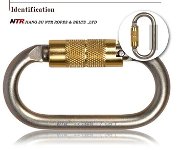 
Steel auto lock carabiner hook 