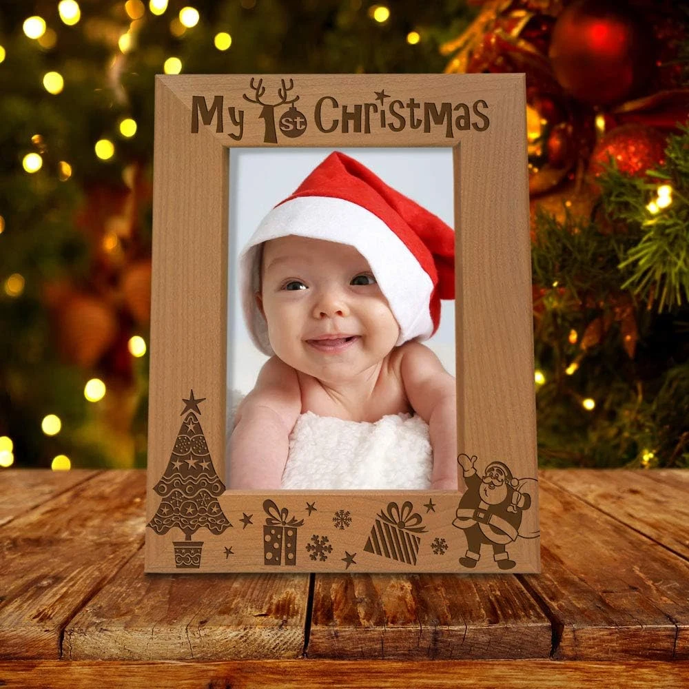 Newest Picture Frame Christmas Ornament Desktop Photo Frame Record Precious Festivals Nice Christmas Gifts 2024