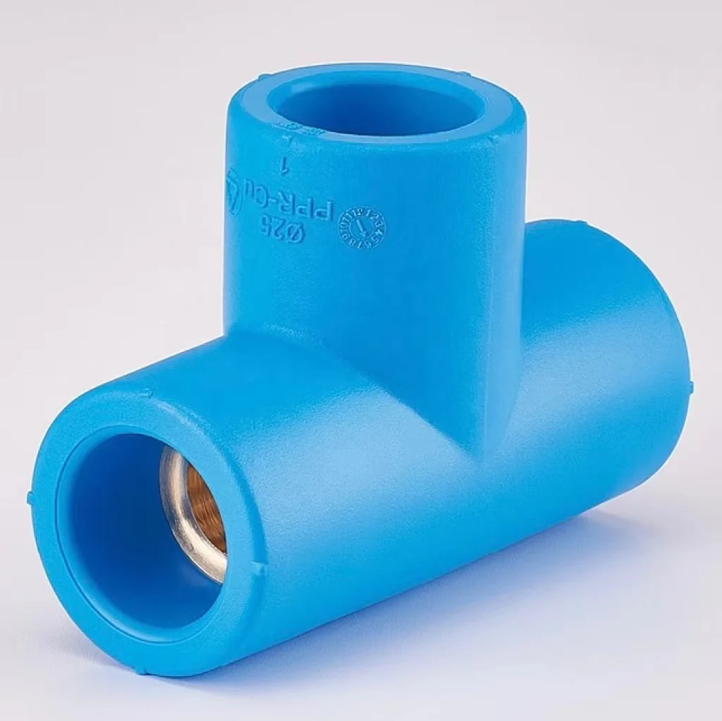 PPR elbow fitting high quality supplier 100% raw material T2 Seamless Red Copper Pipe Socket Copper Core Tube Fittings PPR-CU