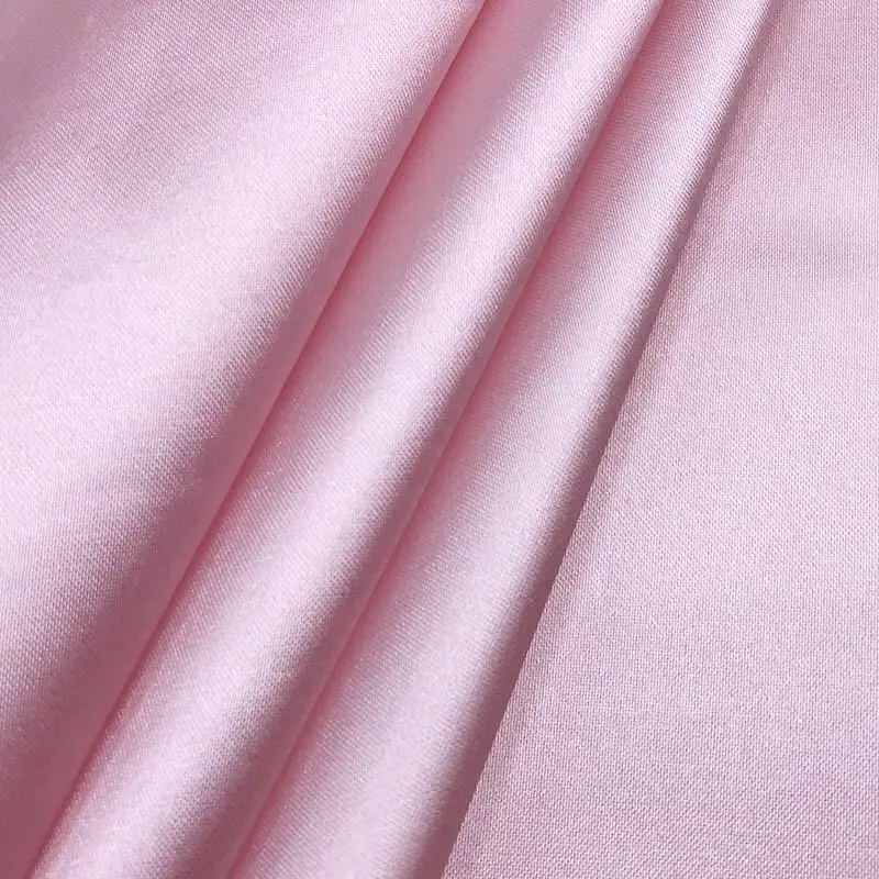 OEM  high quality silk satin fabric for business suite very cheap stretch satin in fabric in stock