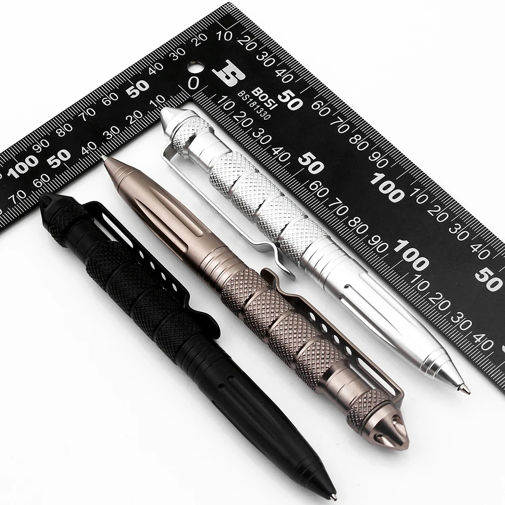 Heavy Self Defense Titanium Tactical Pen With Mulitary Outdoor Survival Tool And Window Glass Breaker Self-defnese Custom Logo