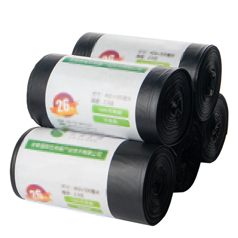 Manufacturers Biodegradable Compostable Black Degradable Pla Flat Eco Friendly Disposable Compostable Trash Rubbish Garbage Bag