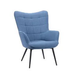 Fabric Home Office Apartment Leisure Facilities Wing Chairs For Dining Dining Living Room Chair