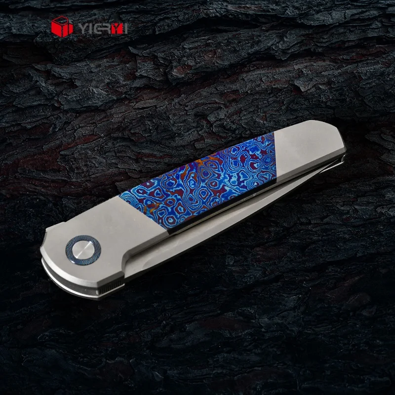Collection Sweden Luxury Folding Knife M390 Outdoor Pocket Knife TC4+Timascus Handle Pocket Knife