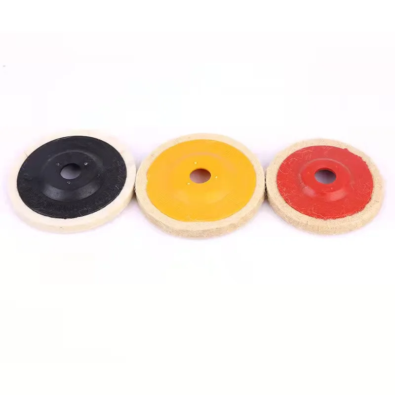 Rotary car polisher buffing pad soft wool polishing pad for compound cutting and polishing