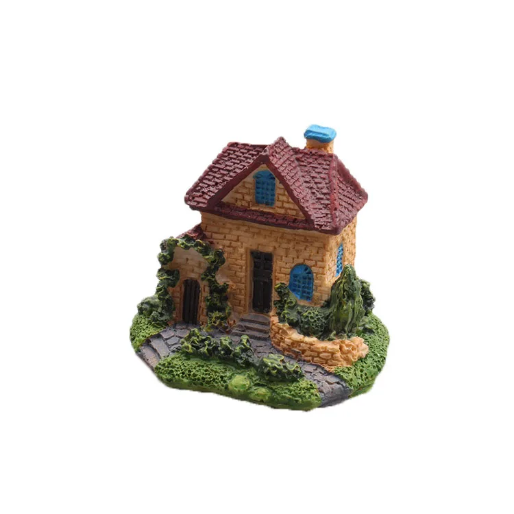 Micro-landscape DIY Decoration Psychological Sandtable Game Miniature Dollhouse Fairy Bonsai Craft Garden Landscape Resin Castle