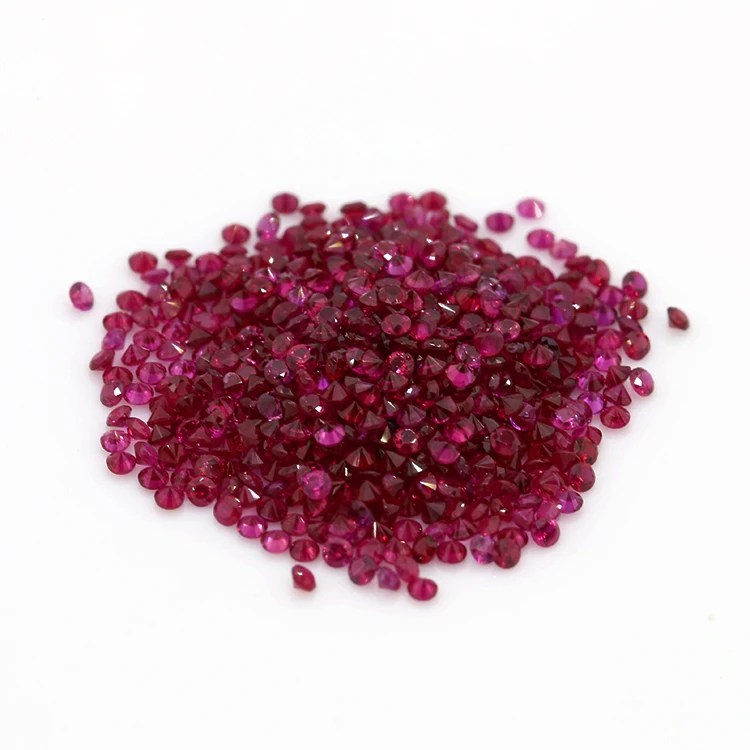 Wholesale Loose Stones Round Natural Ruby Round Cut Small Size Ruby Gemstones For Jewelry Making Shop Now from Supplier