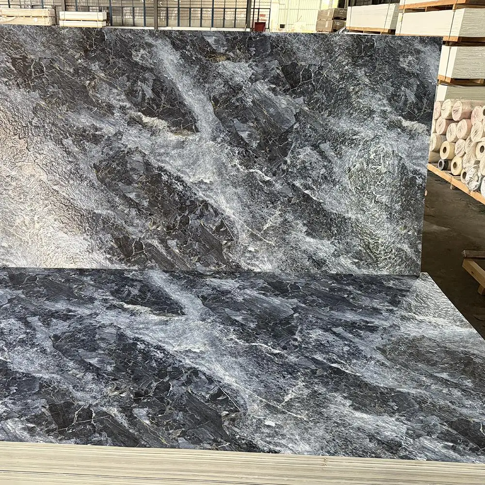 Factory Price Wall Material Pvc Sheet Decorative Stone Wall Panels Pvc Sheet For Kitchen Cabinet
