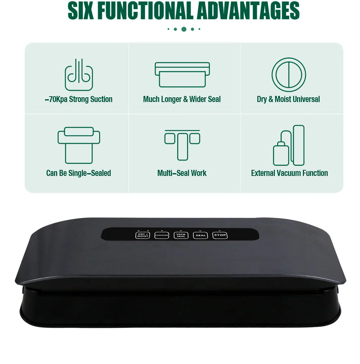 OOTD Food Saver Vacuum Sealer Machine Food Container Vacuum Machine