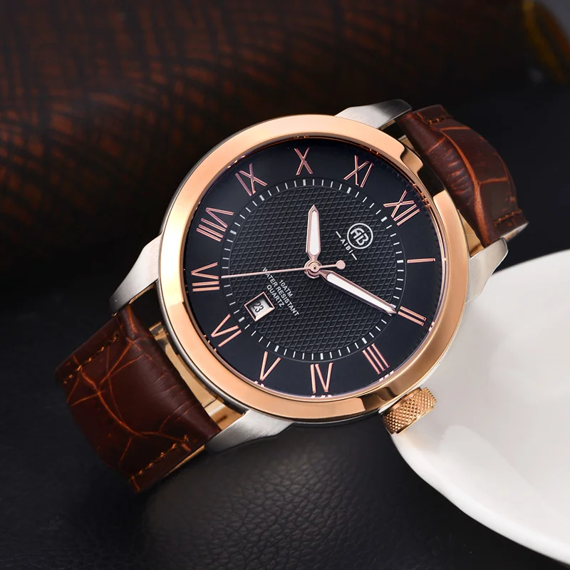 2021 Новинка, мужские часы от топ бренда кожа Хронограф Водонепроницаемый Спортивные Автоматическая Дата, кварцевые наручные часы для мужчин