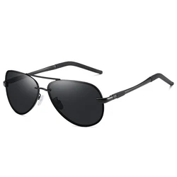 Солнцезащитные очки Gafas De Sol Модные мужские солнцезащитные очки 2022 модные поляризационные солнцезащитные очки-авиаторы в алюминиевой оправе для мужчин и женщин