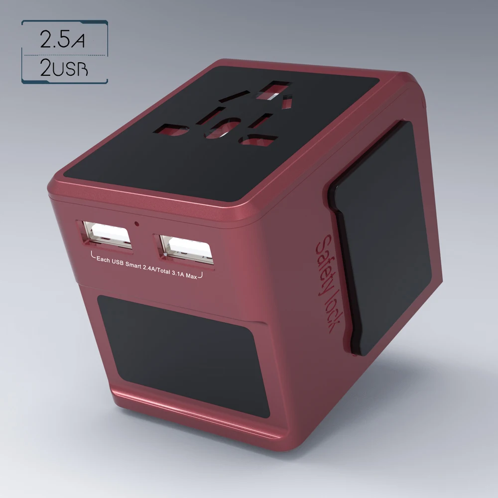 JS-801F готово к отправке портативное зарядное устройство с двумя портами usb настенный телефон зарядное устройство для путешествий адаптеры разъем Eu/US/UK умная электрическая автомобильное зарядное устройство