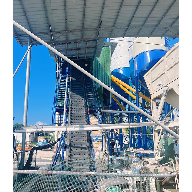 Construction Machinery Concrete Plant Stationary JS3000 Double Shaft Concrete Mixer HLS180 Stationary Concrete Batching Plant