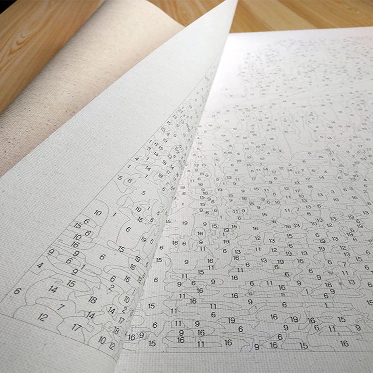 
Wholesale Paint by Numbers for Adults DIY Oil Painting Kit on Canvas Oil Painting Kit Acrylic Paint by Numbers 40*50cm 