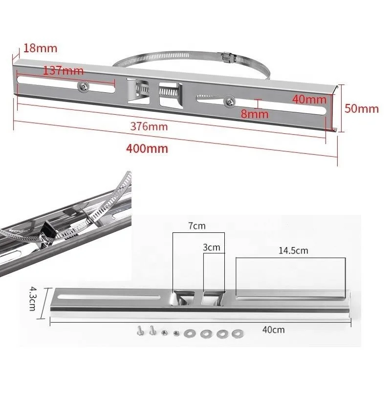 Manufacturers Stainless Steel cctv bracket for waterproof box cctv fixed bracket for pole mounted and pole mounting bracket